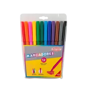 Estuche 12 marcadores ARTEL