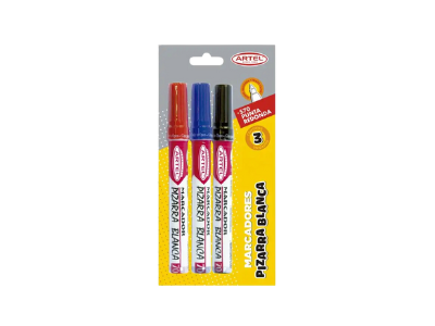 Blister 3 Marcadores Pizarra Blanca Artel